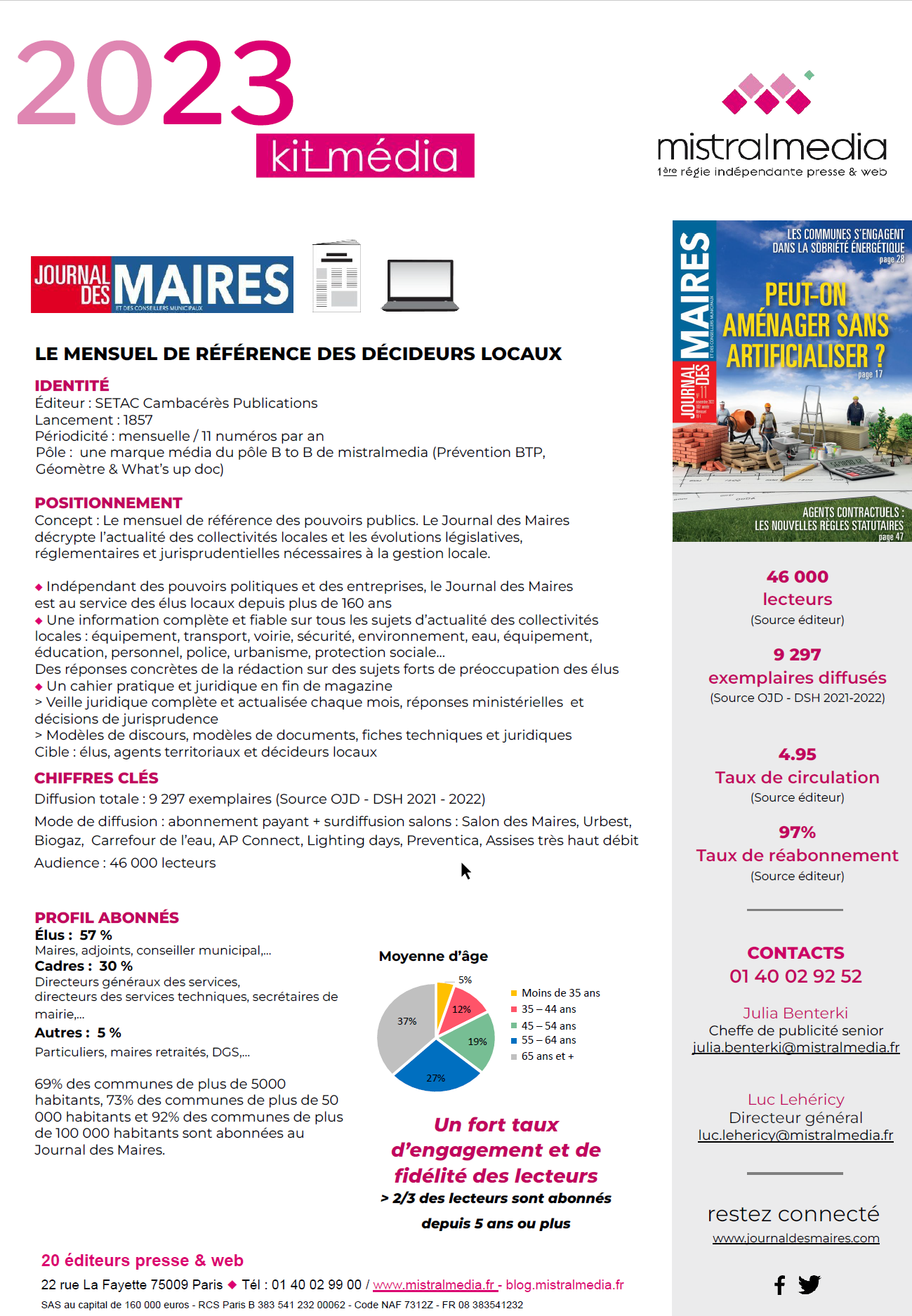 Kit Média du journal des maires 2023